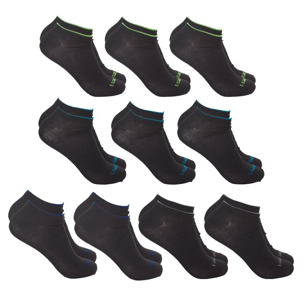 10-Pack: Men's U.S. Army Low Cut Socks