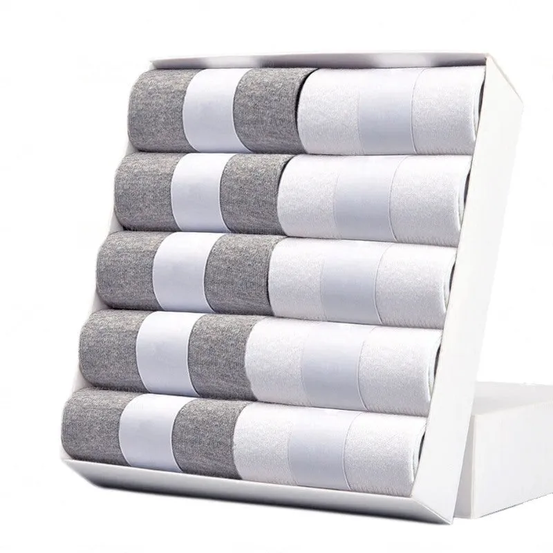 10 Pcs Soft Breathable Men's Cotton Socks