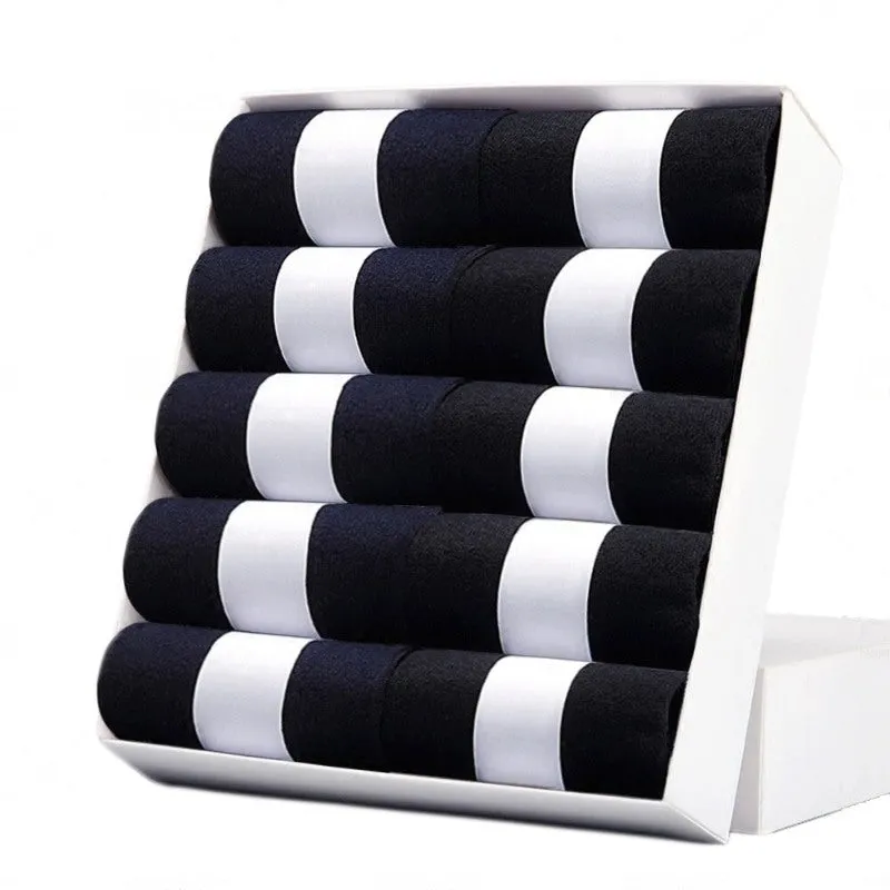 10 Pcs Soft Breathable Men's Cotton Socks