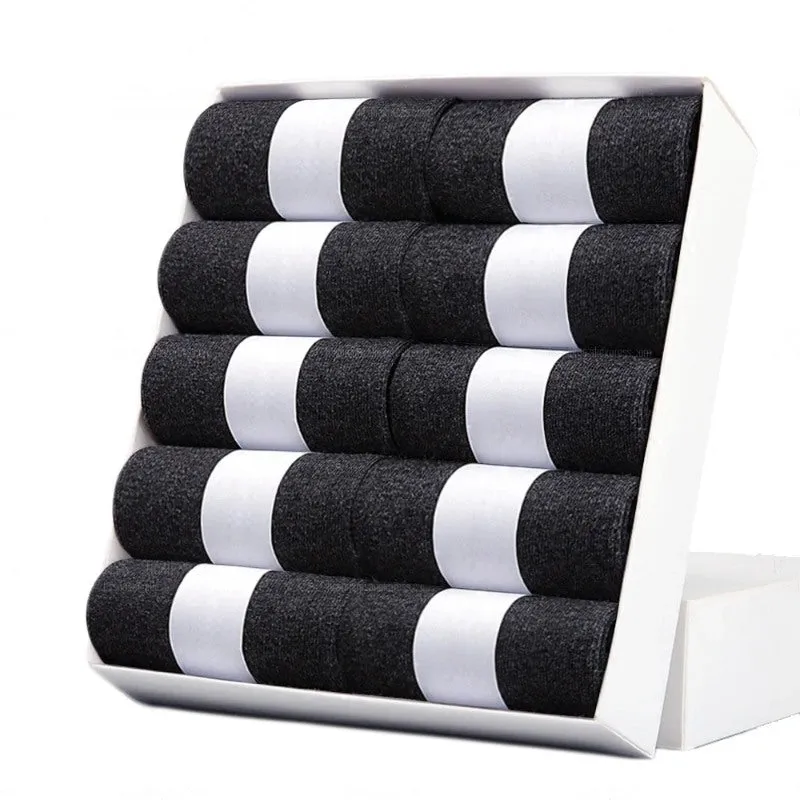 10 Pcs Soft Breathable Men's Cotton Socks