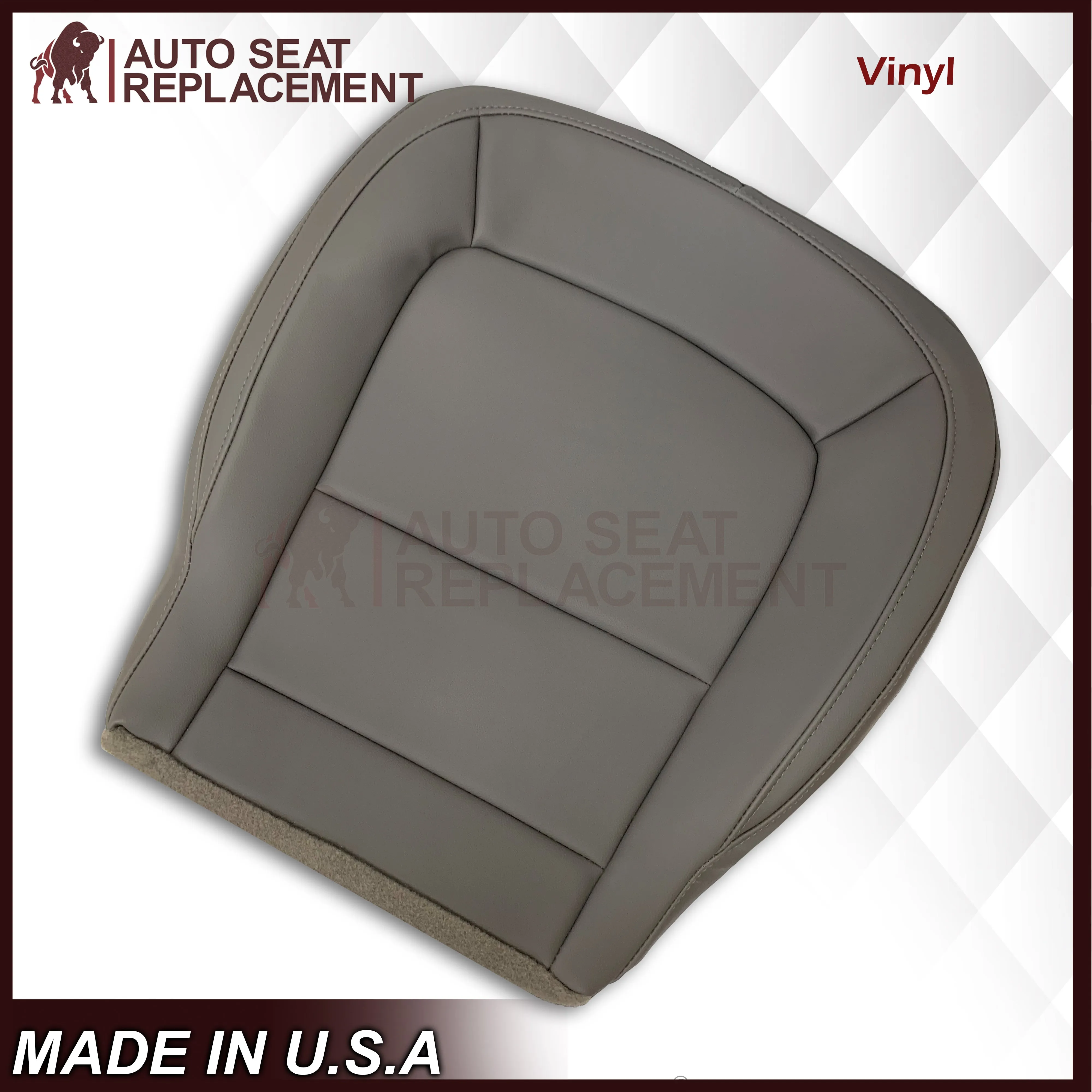 2015-2022 Chevy Colorado LT ZR2 LTZ LS Driver OR Passenger Side Bottom Seat Covers Gray