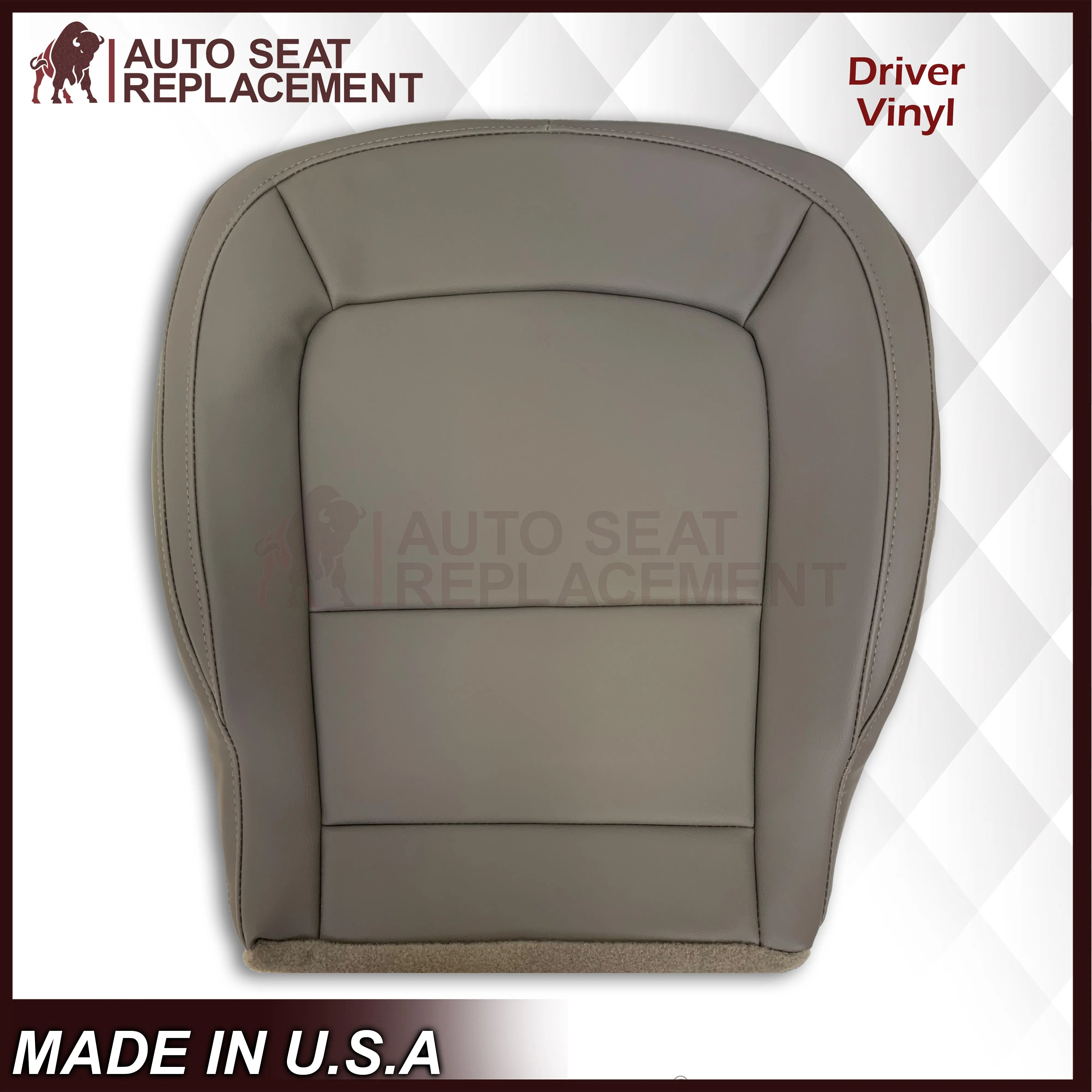 2015-2022 Chevy Colorado LT ZR2 LTZ LS Driver OR Passenger Side Bottom Seat Covers Gray