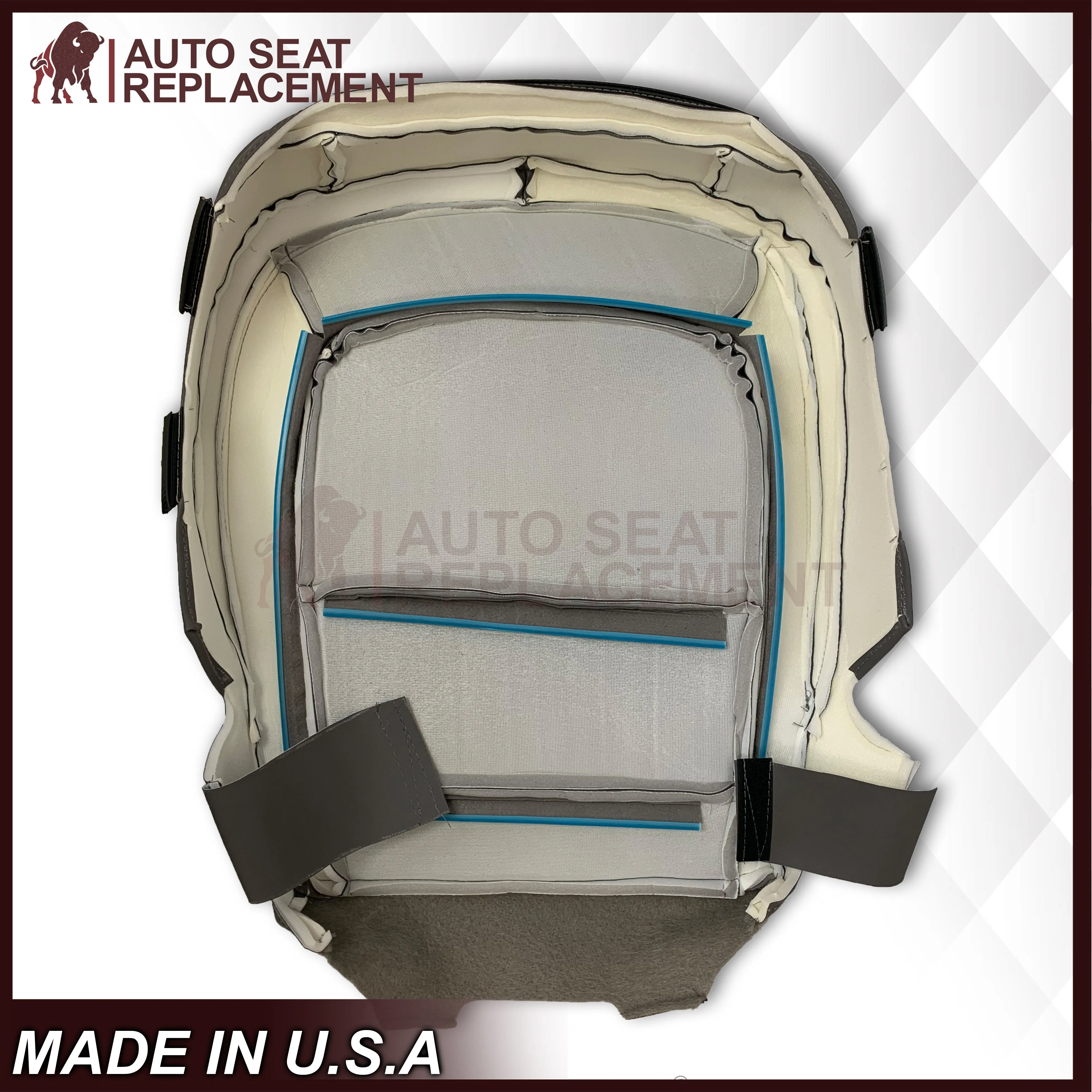 2015-2022 Chevy Colorado LT ZR2 LTZ LS Driver OR Passenger Side Bottom Seat Covers Gray