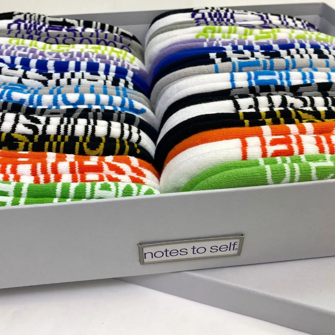 30 pairs of ASSORTED SOCKS in keepsake box