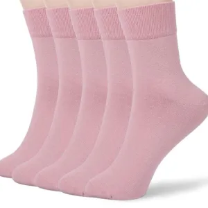5 Pairs Soft Cotton Bootie Socks - Comfortable and Breathable