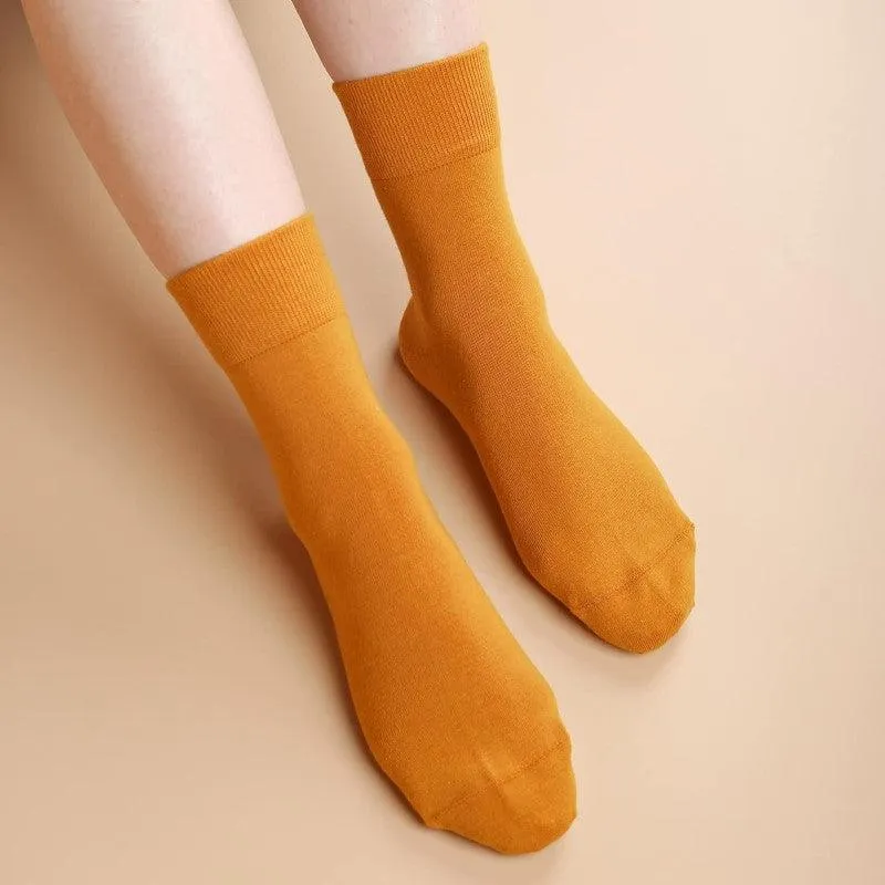 5 Pairs Soft Cotton Bootie Socks - Comfortable and Breathable
