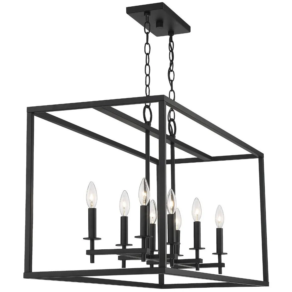 8-Light Outdoor Linear Chandelier