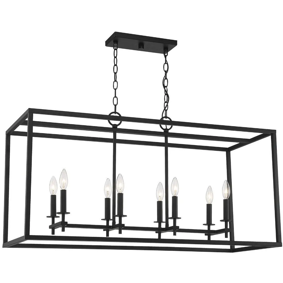 8-Light Outdoor Linear Chandelier