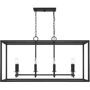 8-Light Outdoor Linear Chandelier