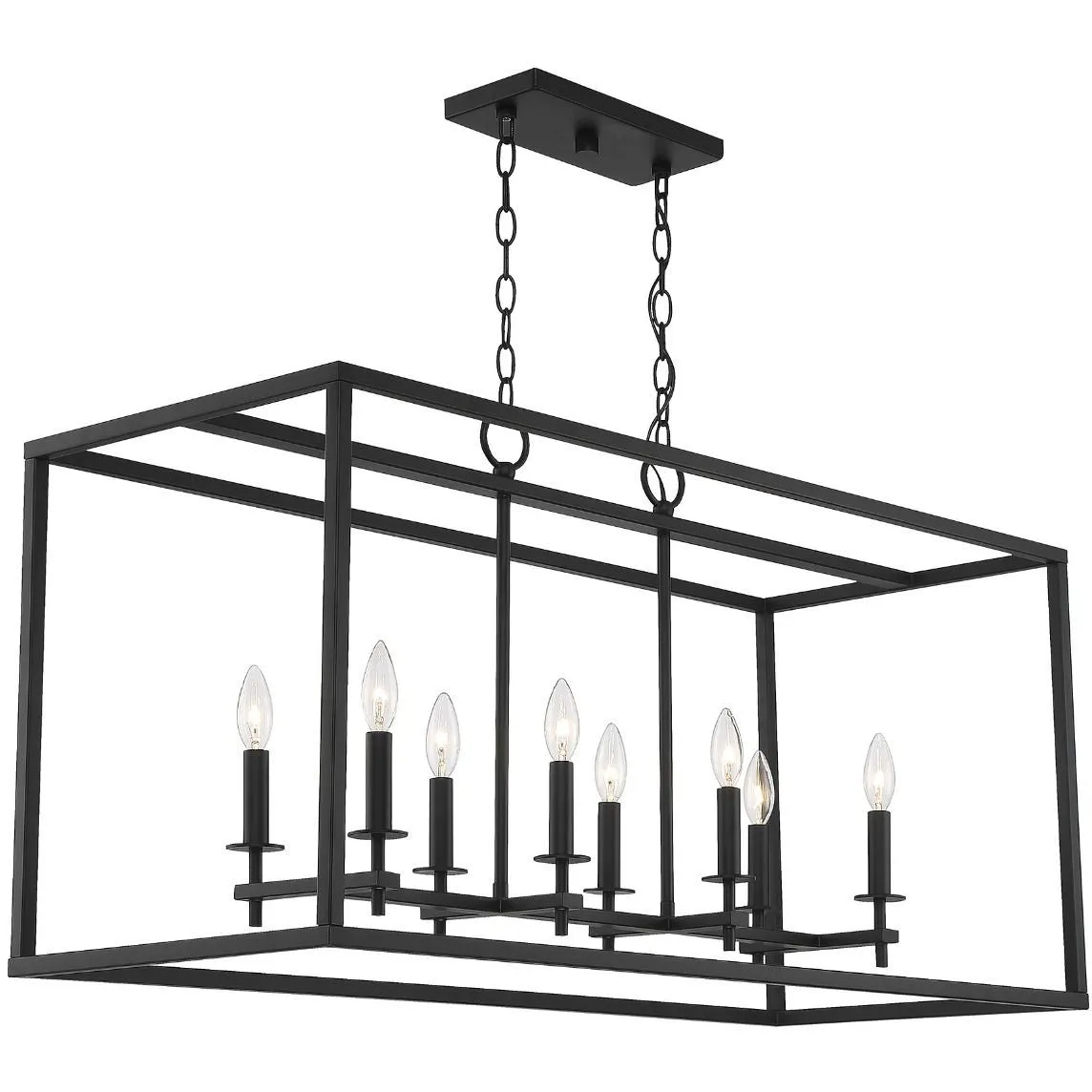8-Light Outdoor Linear Chandelier