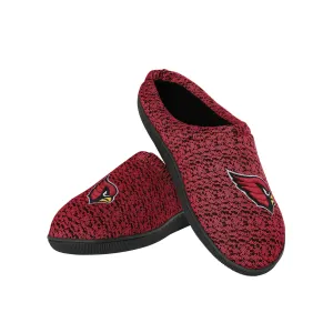 Arizona Cardinals NFL Mens Poly Knit Cup Sole Slippers