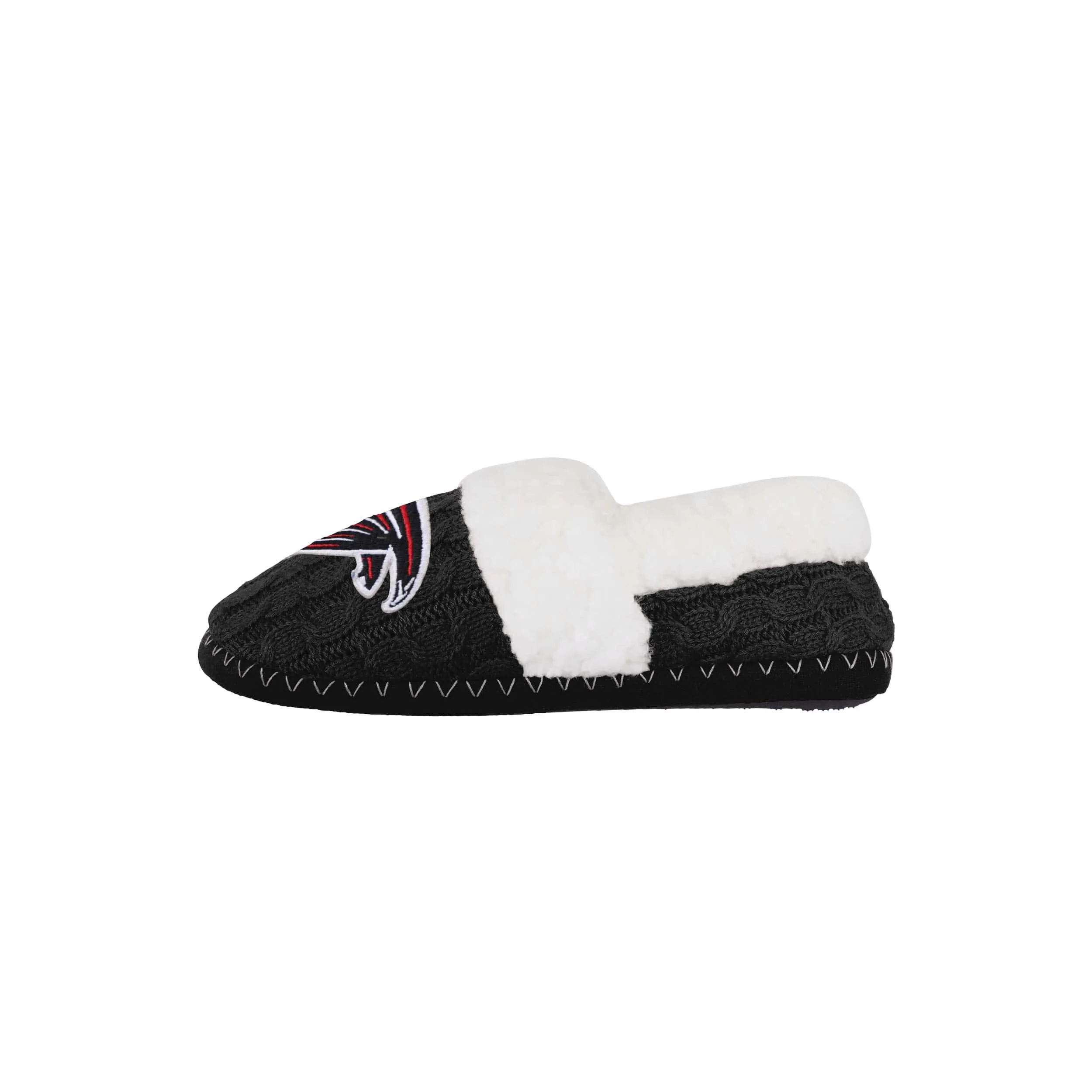 Atlanta Falcons NFL Womens Team Color Fur Moccasin Slippers