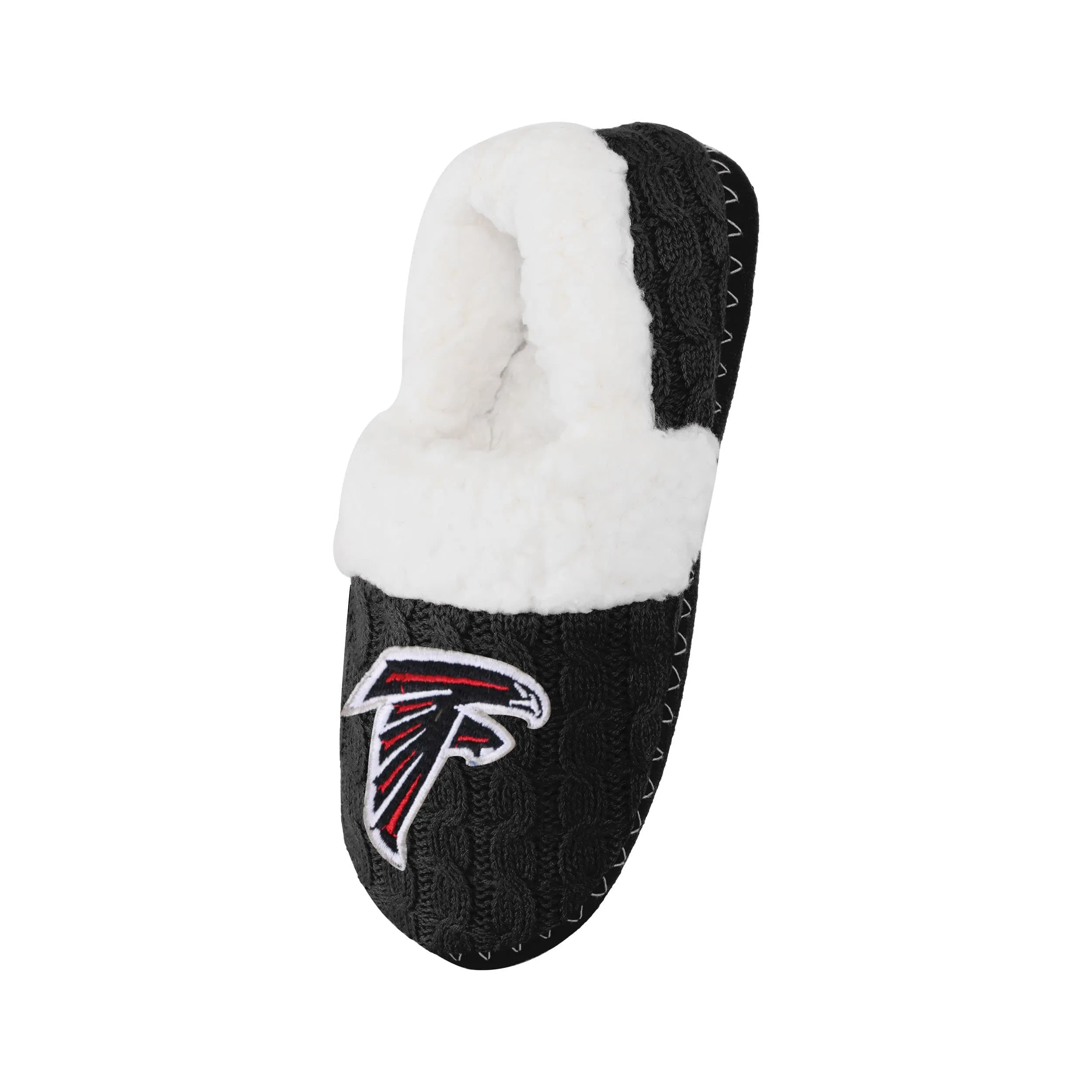 Atlanta Falcons NFL Womens Team Color Fur Moccasin Slippers