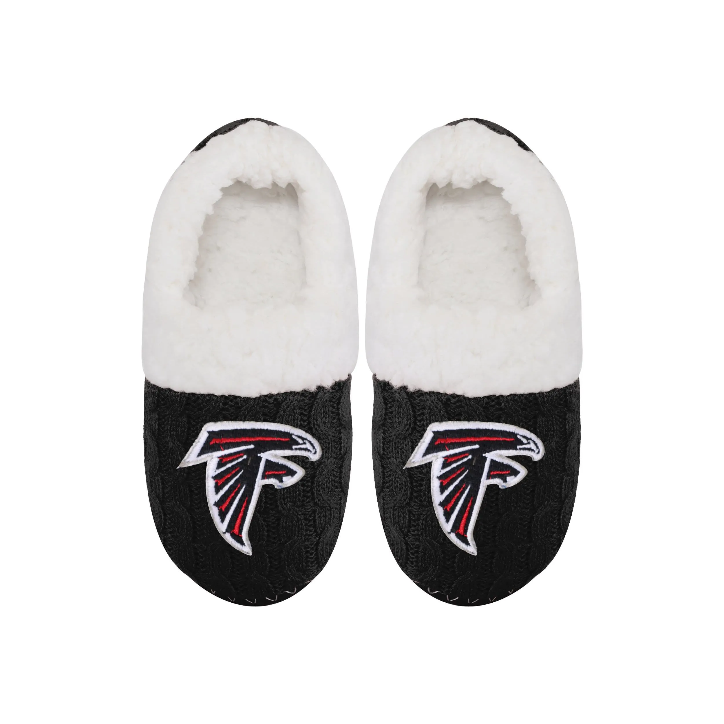 Atlanta Falcons NFL Womens Team Color Fur Moccasin Slippers