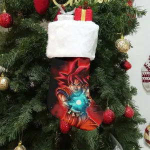 Awesome Red Hair Goku DBZ Christmas Socks