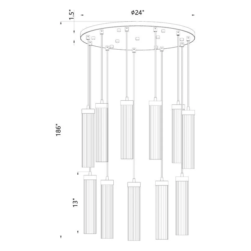 Beau 11-Light Chandelier