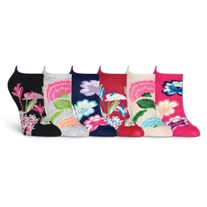 Botanical Florals Ankle Socks 6 Pair Pack (Women's)