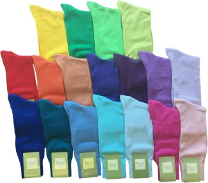 Bright Cotton Dress Socks (Men's)