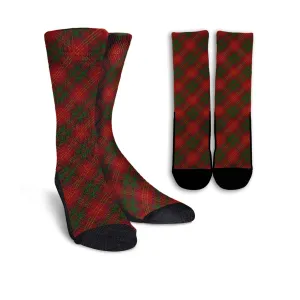 Burns Tartan Crew Socks Cross Tartan Style