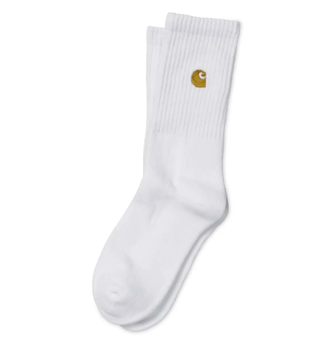 Carhartt WIP Chase Socks – White/Gold