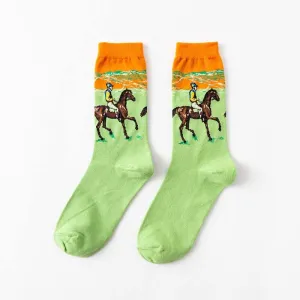 Casual Vintage Cotton Socks