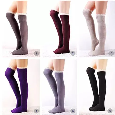 Crochet Cuteness Knee High Socks