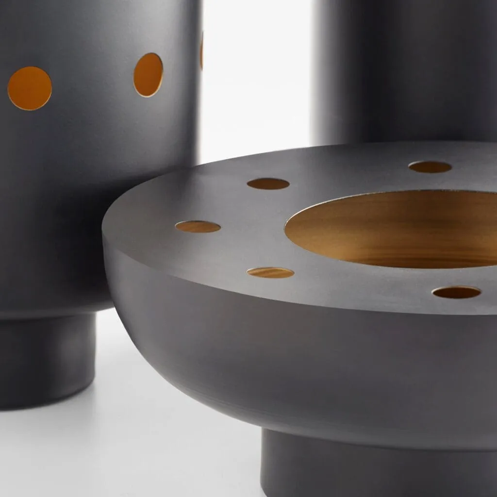 Cyan Design 11520 Naktis Bowl - Black And Brass