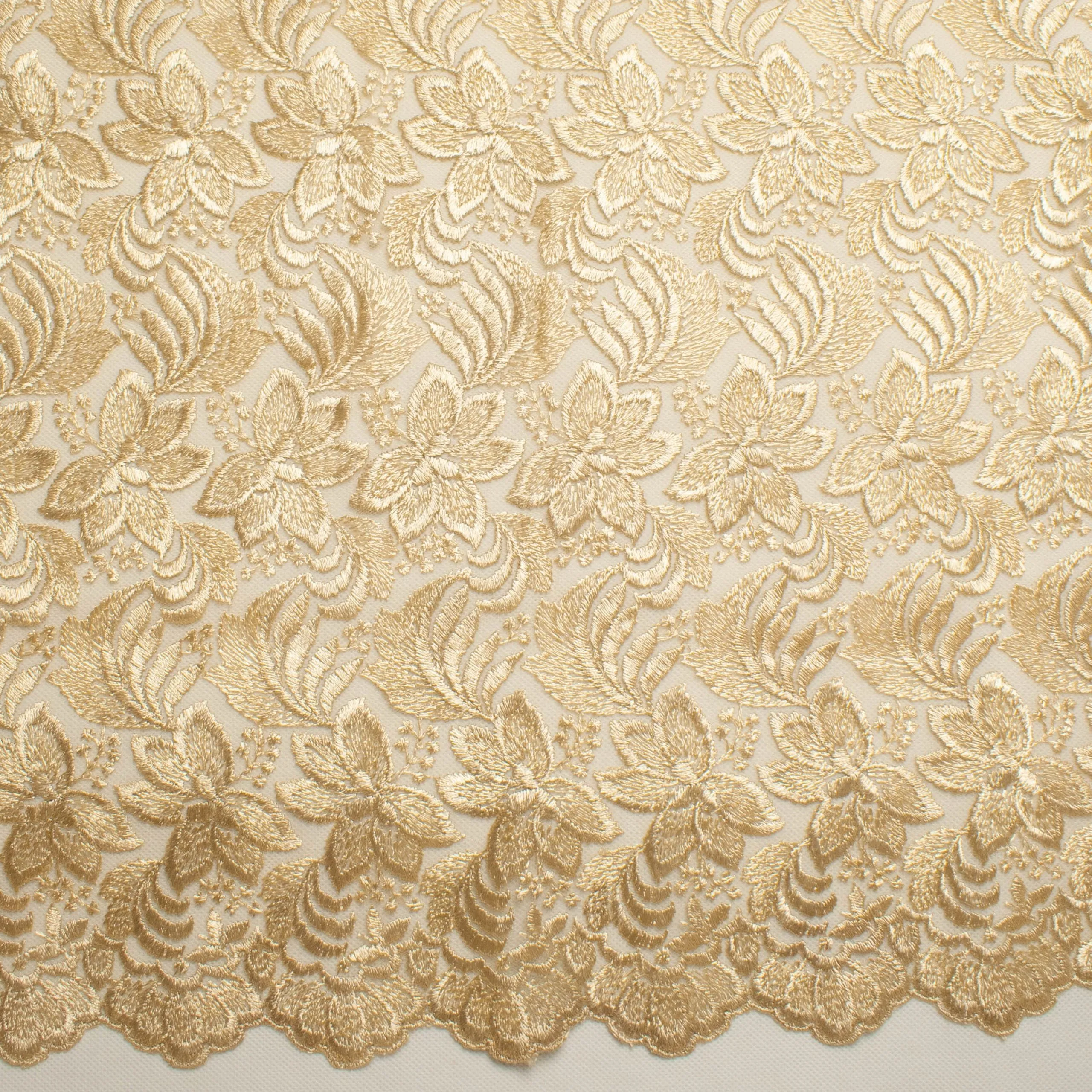 Embroidered Lace BF-61200 Almond