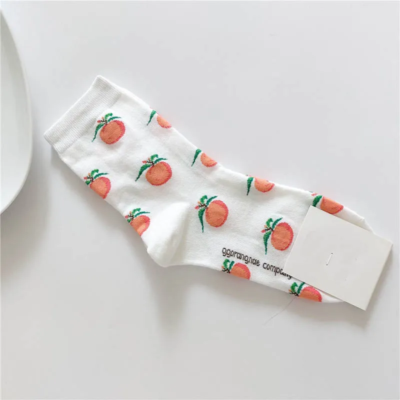 Floral Printed Long Socks Set