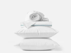 Floret Embroidered Organic Sheet Set
