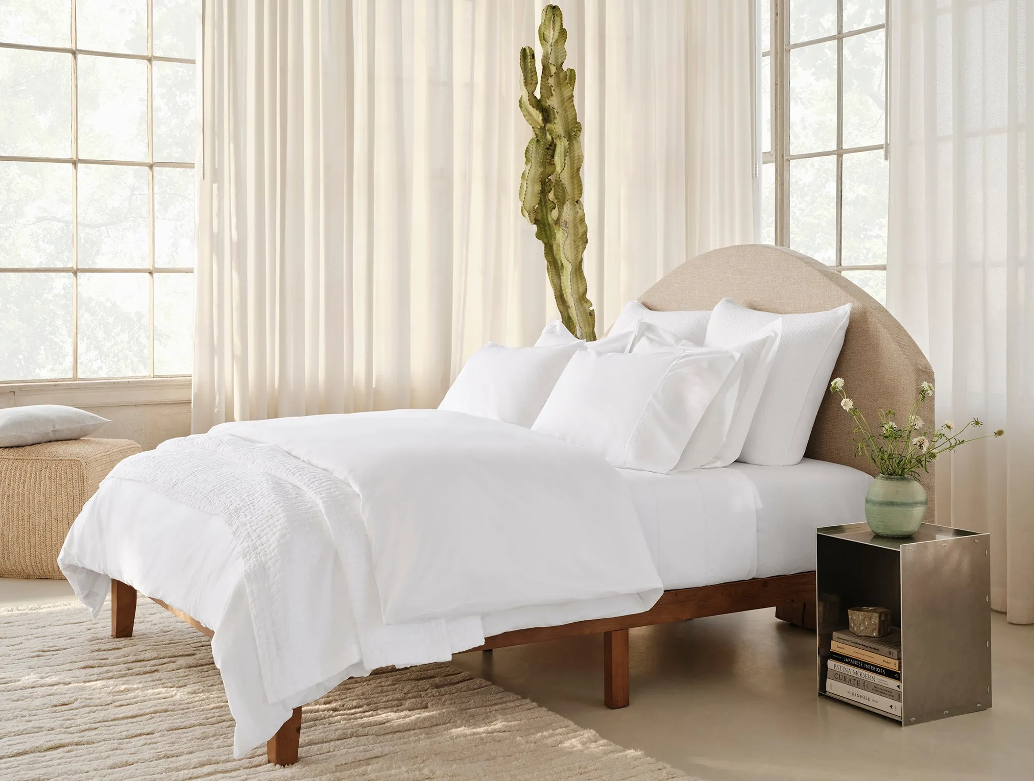 Floret Embroidered Organic Sheet Set