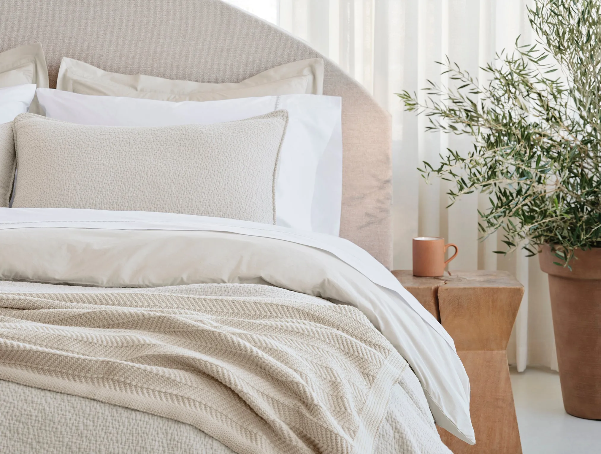 Floret Embroidered Organic Sheet Set