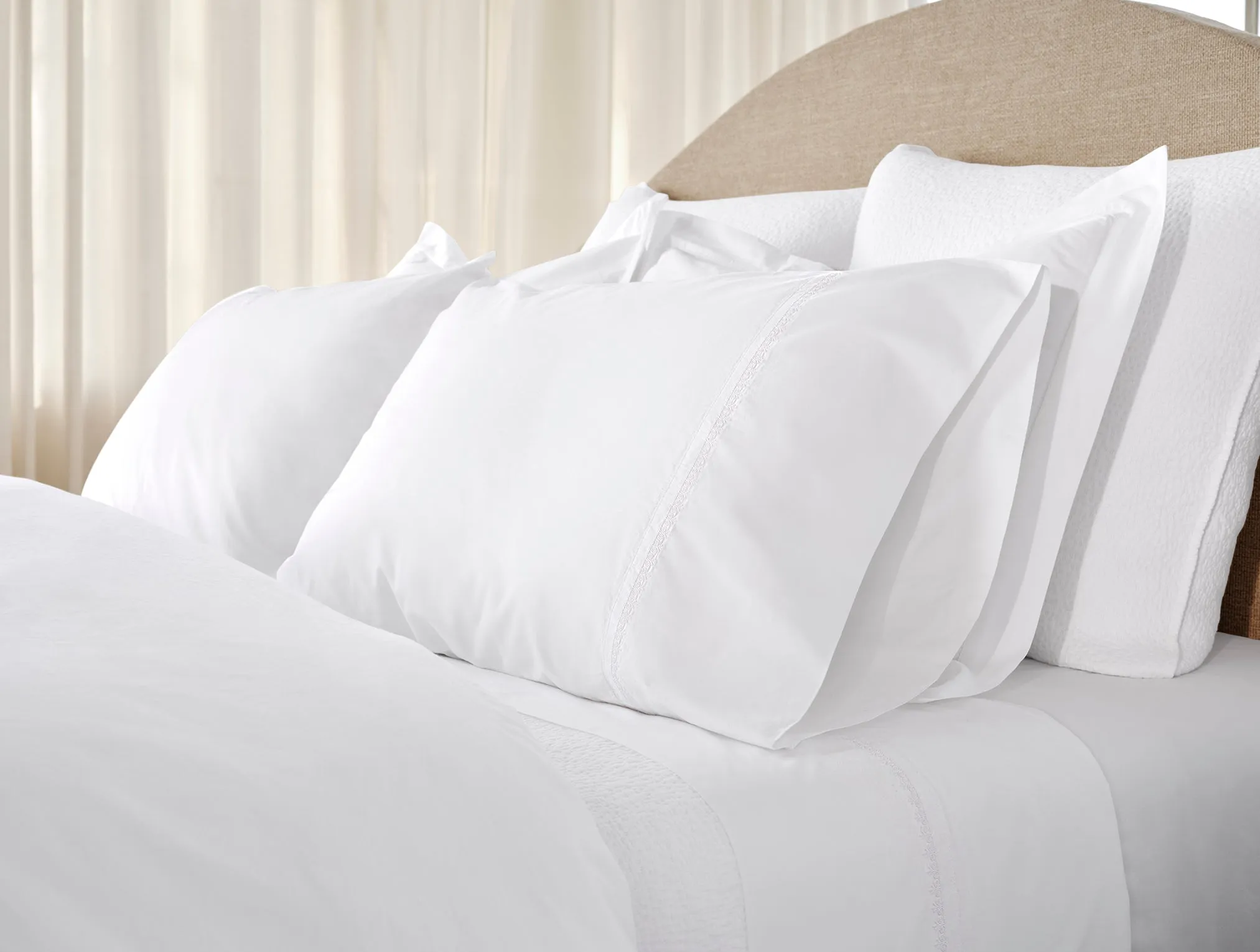 Floret Embroidered Organic Sheet Set