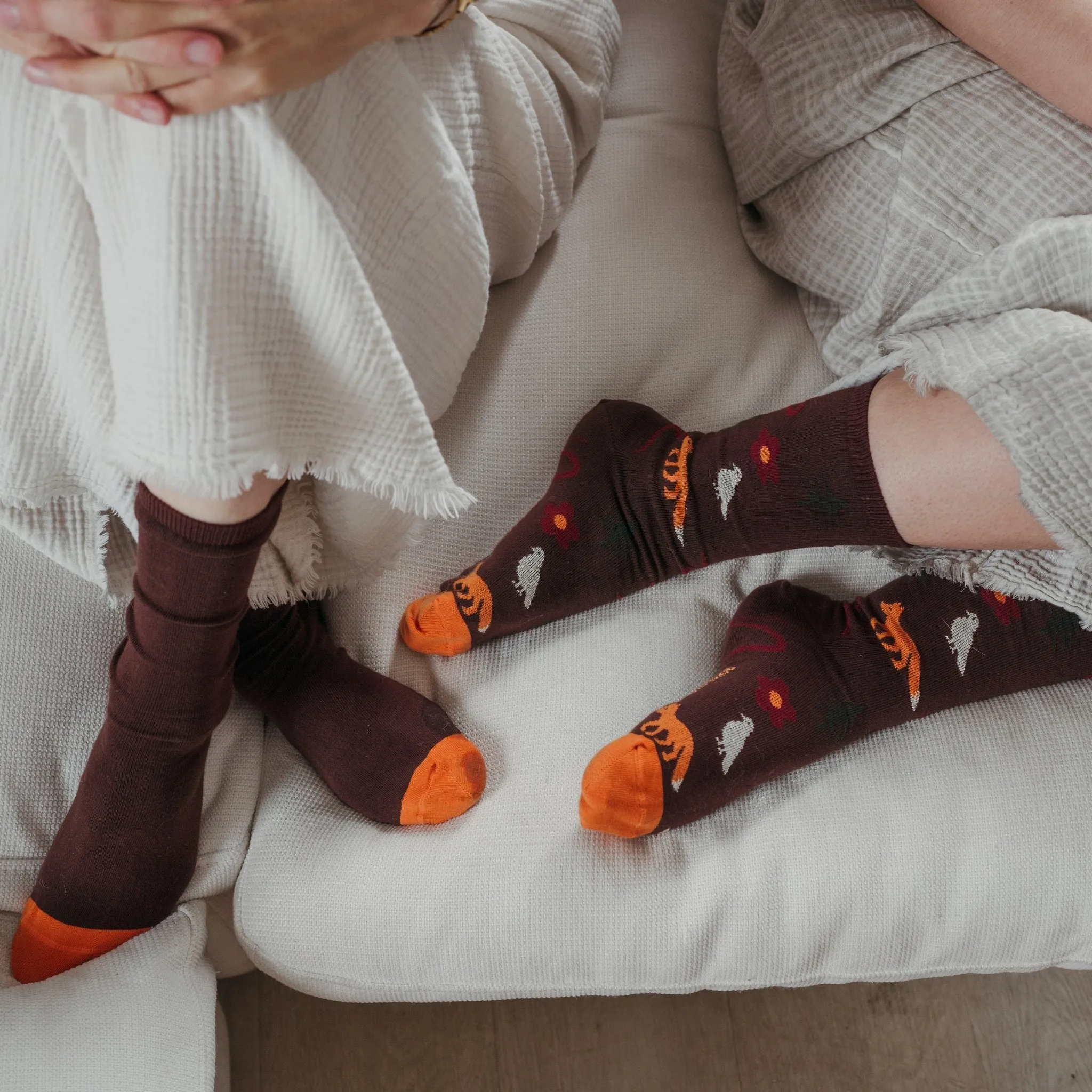 Fox and Dove Socks - Pack of 2