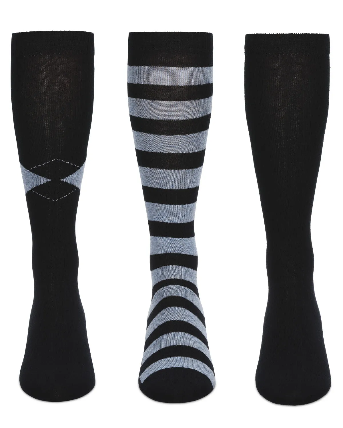 Girl's 3 Pair Pack Soft Stripe Knee High Socks