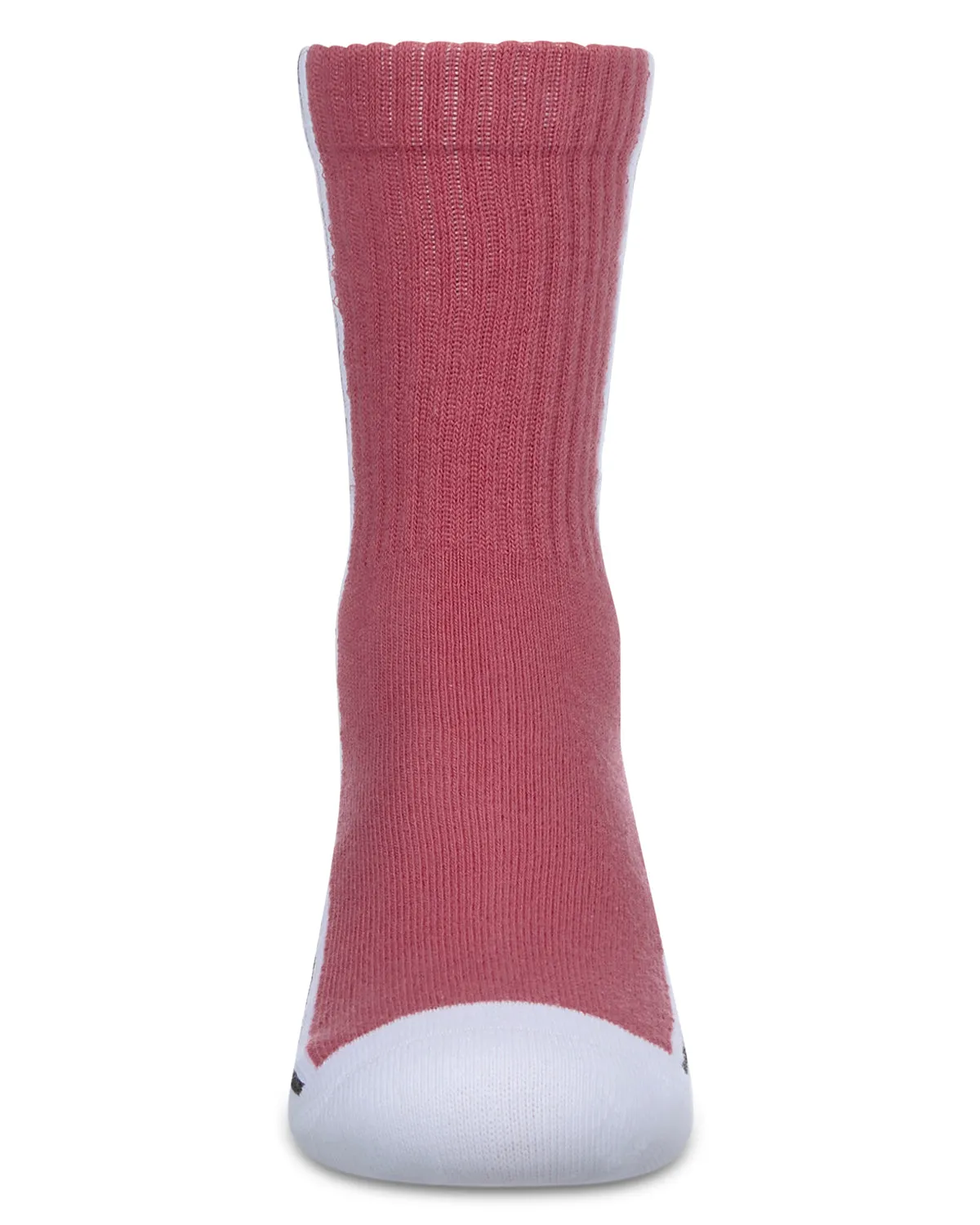 Girls' Color Block Stripe Crew Socks