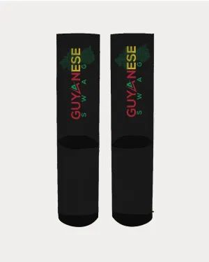 Guyanese Swag Guyana Map Logo Men's Socks