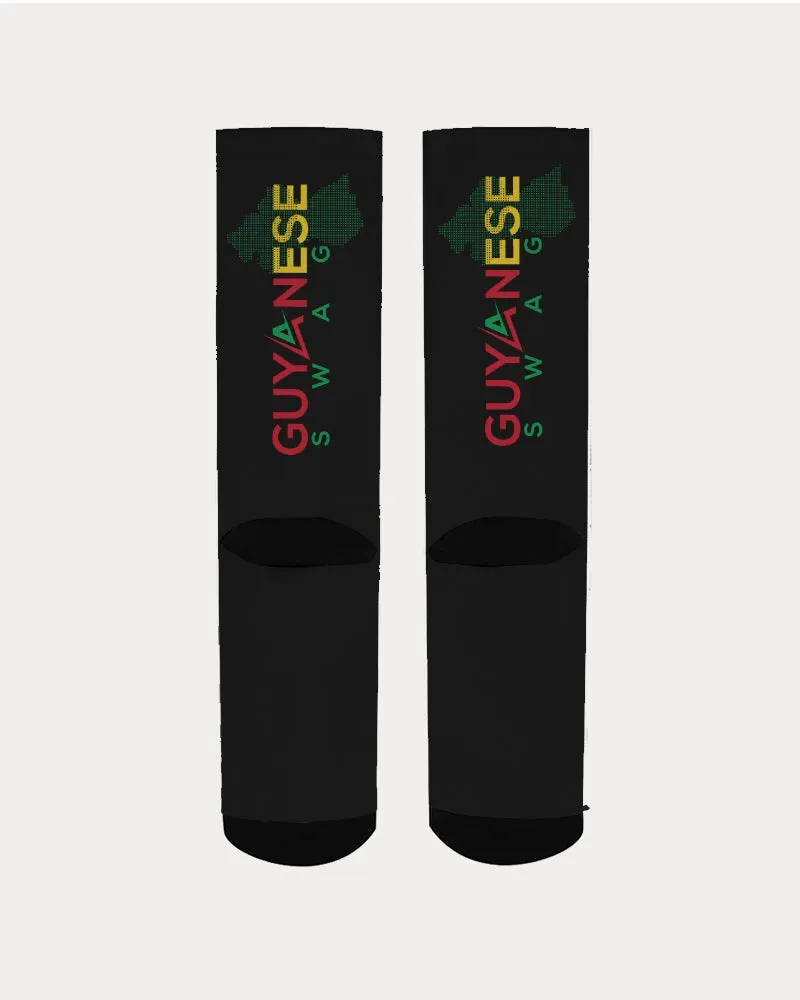 Guyanese Swag Guyana Map Logo Men's Socks