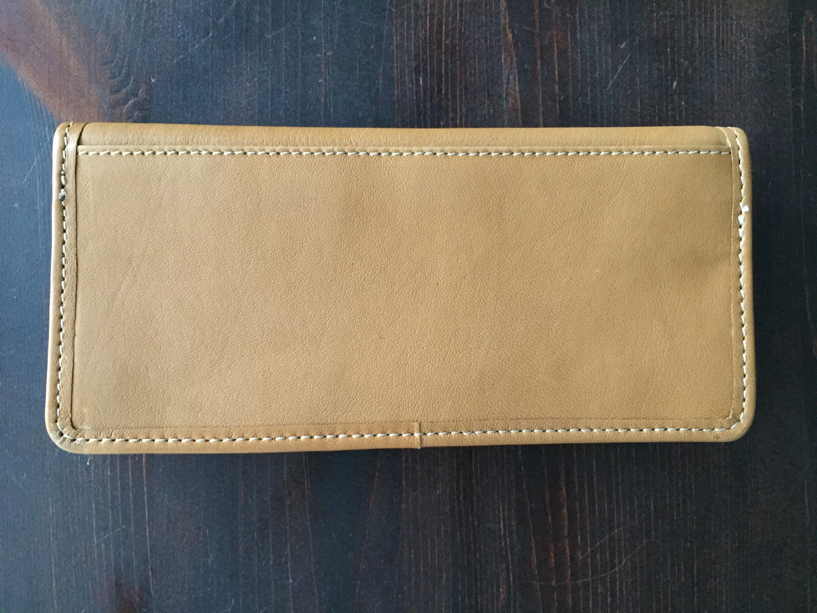 Handmade Leather Wallet with Hand Embroidery - Medium