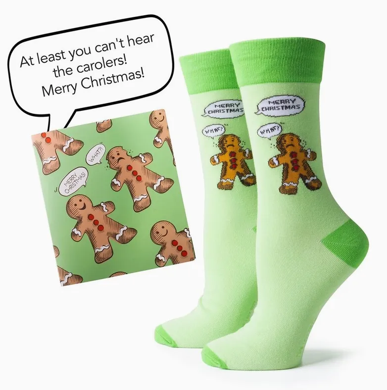 Holiday Card Sock Gift - 6 Styles! - FINAL SALE