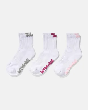 Impala Everyday Sock 3pk - White