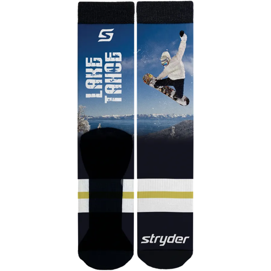 Lake Tahoe Snowboarder Socks