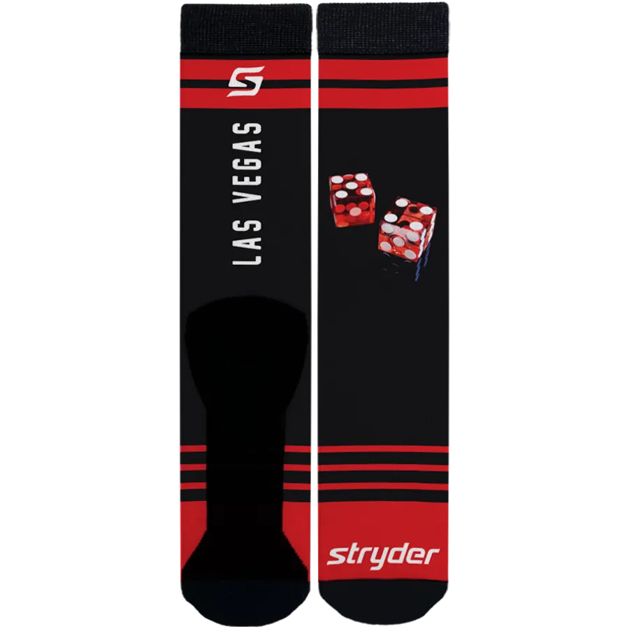 Las Vegas Red Dice Socks