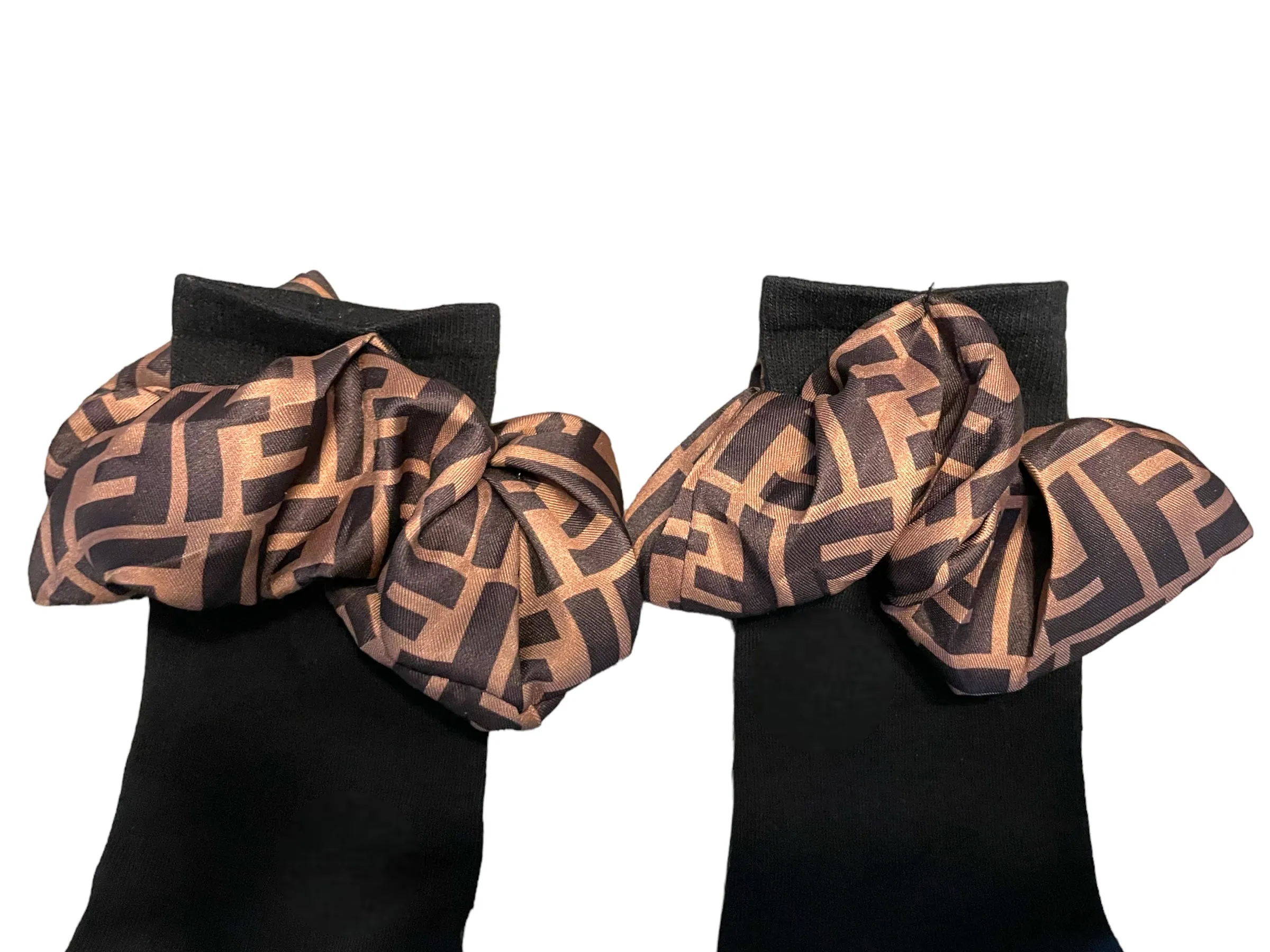 Letter F Inspired Ruffle Socks