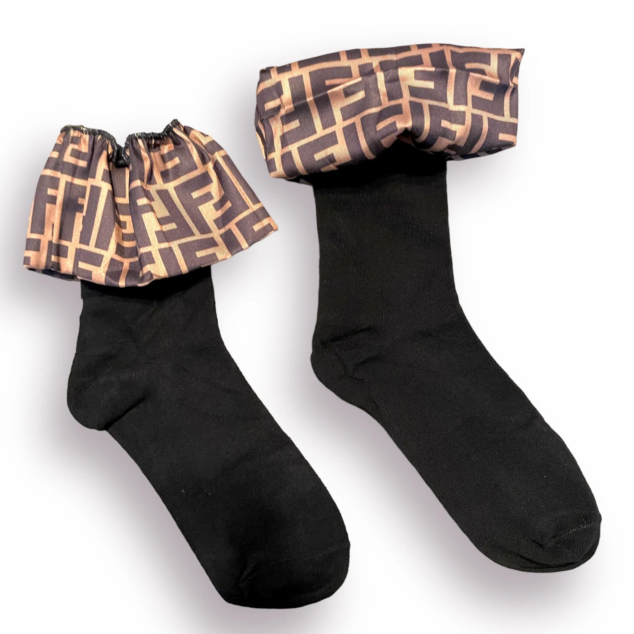 Letter F Inspired Ruffle Socks