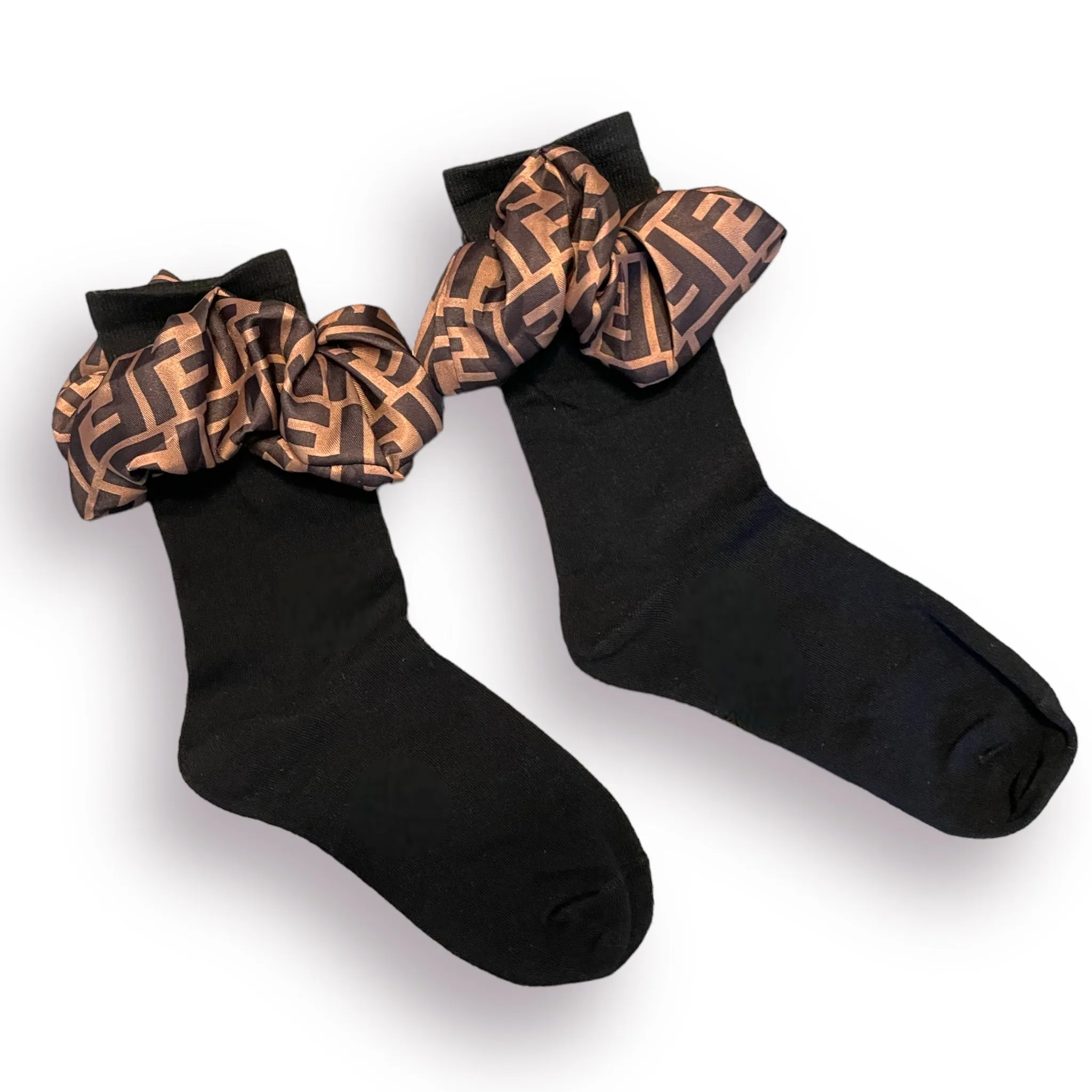 Letter F Inspired Ruffle Socks