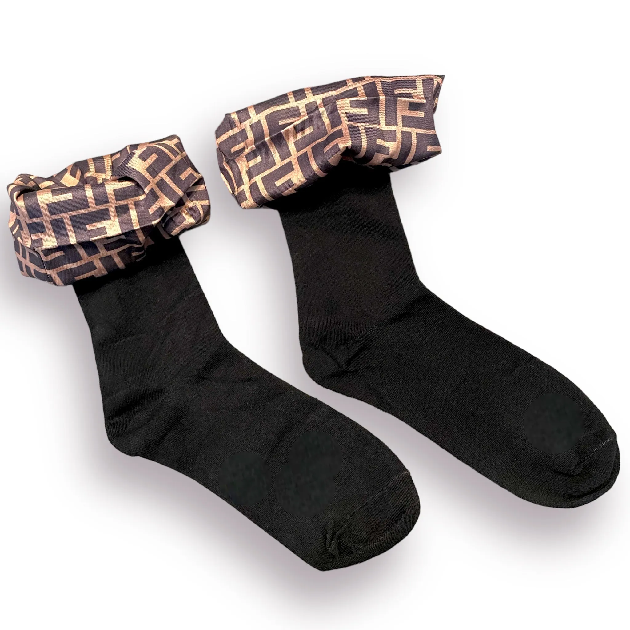 Letter F Inspired Ruffle Socks