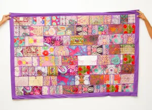 Light Purple Indian Vintage Bohemian Handmade Wall Hanging