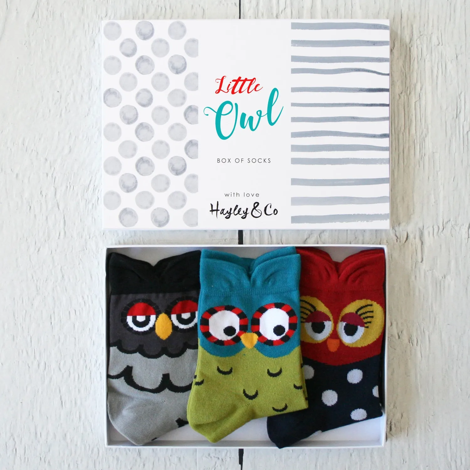 Little Owl Box of Socks