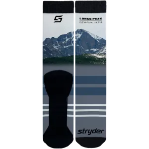 Longs Peak Blue Stripes Socks